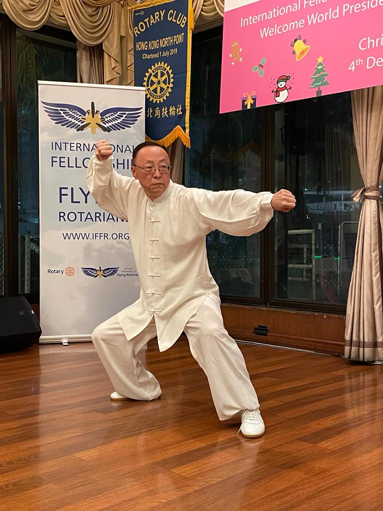 May be an image of 1 person, performing martial arts, dancing and text