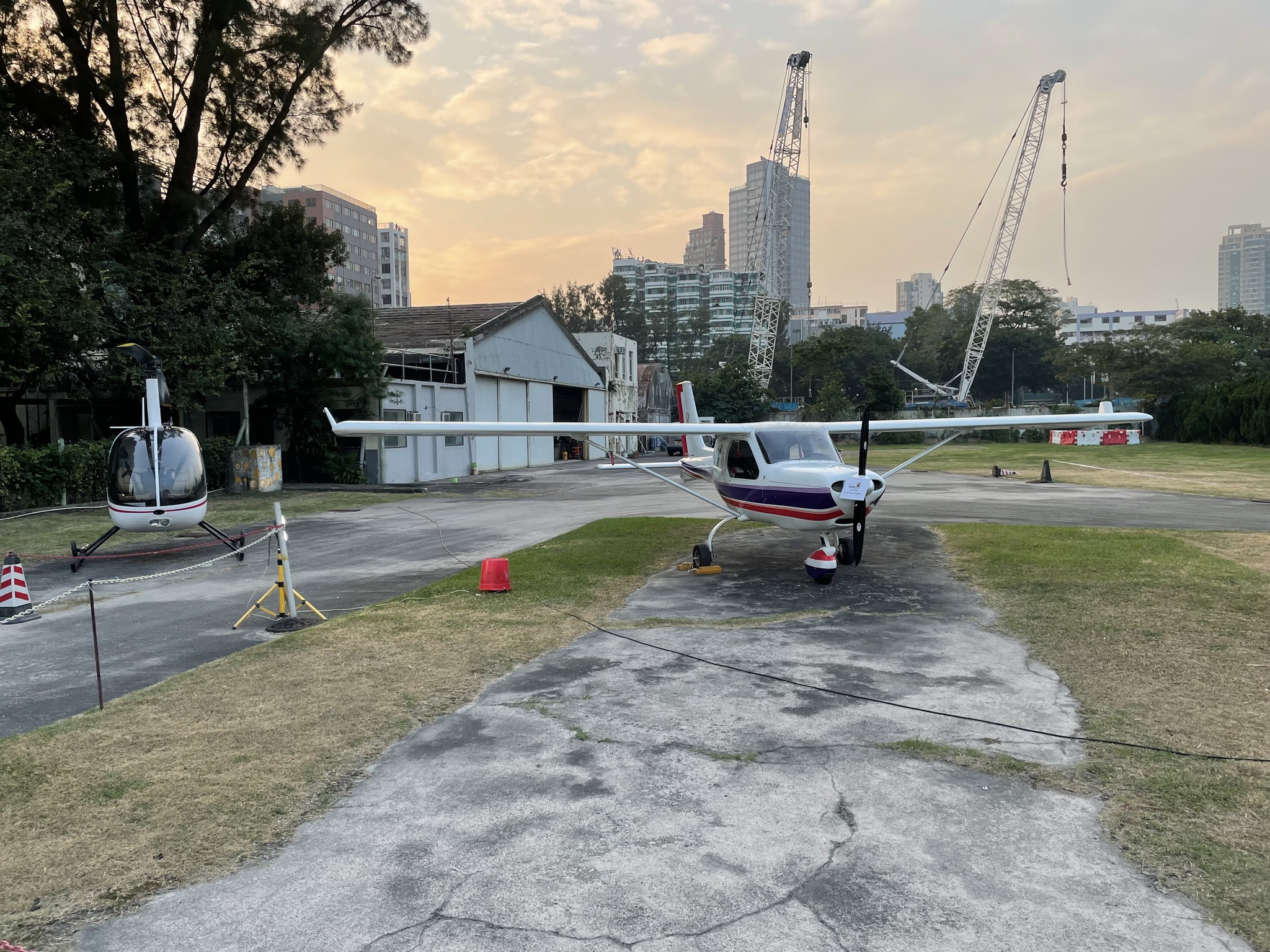 May be an image of helicopter and airship